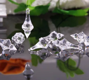 

150pcs 46*18mm Crystals Beads Pendant For Wedding Party Centerpiece Hanging Chain Garland Venue Decoration Design-2832