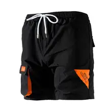 Модные мужские светлые шорты на пуговицах комбинезоны с карманами ветрозащитные карго Новое поступление одежды мужские летние лоскутные уличные мягкие