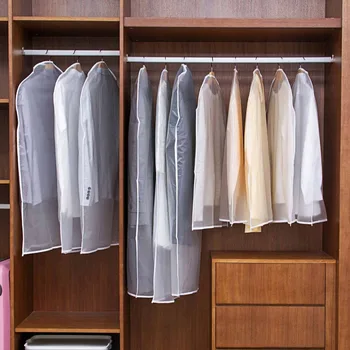 

5Pcs PEVA Clothing Dust Cover Garment Bag Cloth Hanging Organizer Suit Coat Clothes Cover Protector Closet Storage Dress Bag