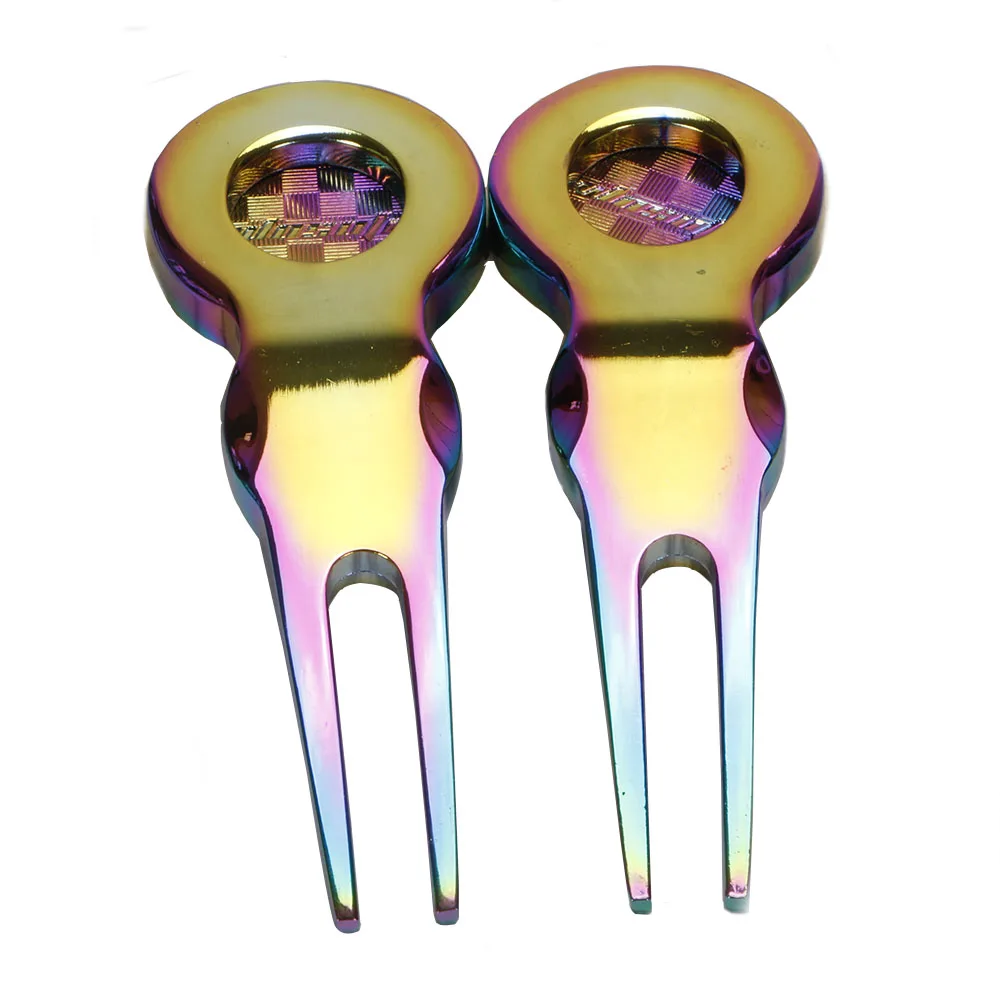 NEW Dazzle color GOLF Golf Divot Tool Repair Fork whith marker Golf Accessories free shipping NEW Dazzle color GOLF Golf Divot Tool Repair Fork whith marker Golf Accessories free shipping