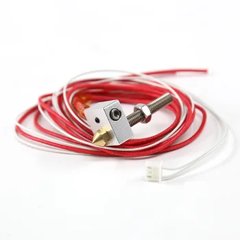 

For Anet A2 A8 A6 3D Printer Parts Universal DIY Hotend Kit Nozzle MK8 Extruder Throat Heater 1.75mm/0.4mm Extruder Heater Block