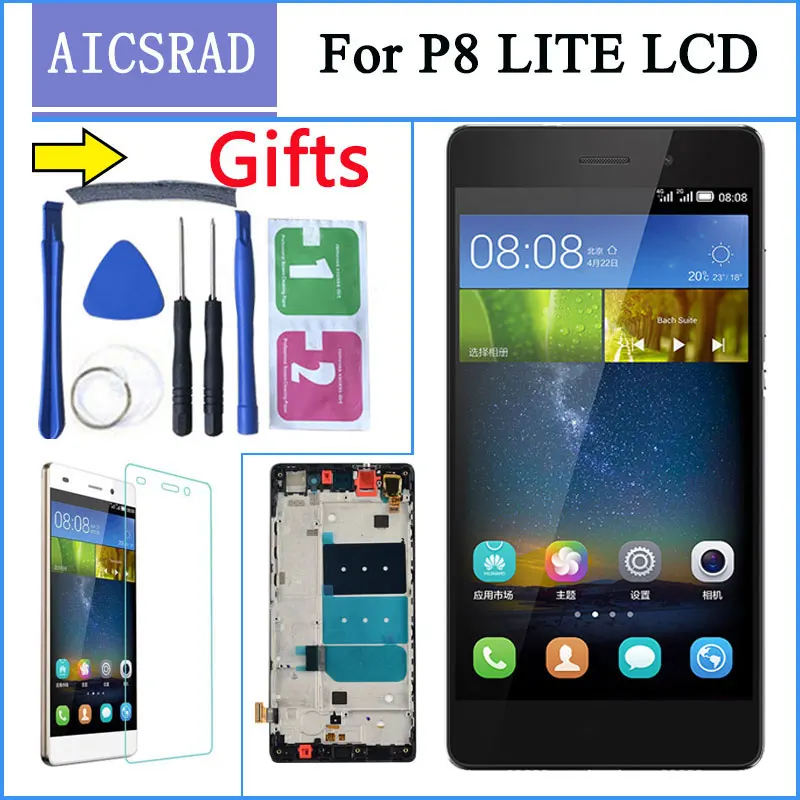 LCD For HUAWEI P8 Lite Display Touch Screen Digitizer Replacement LCD For HUAWEI P8 Lite Display