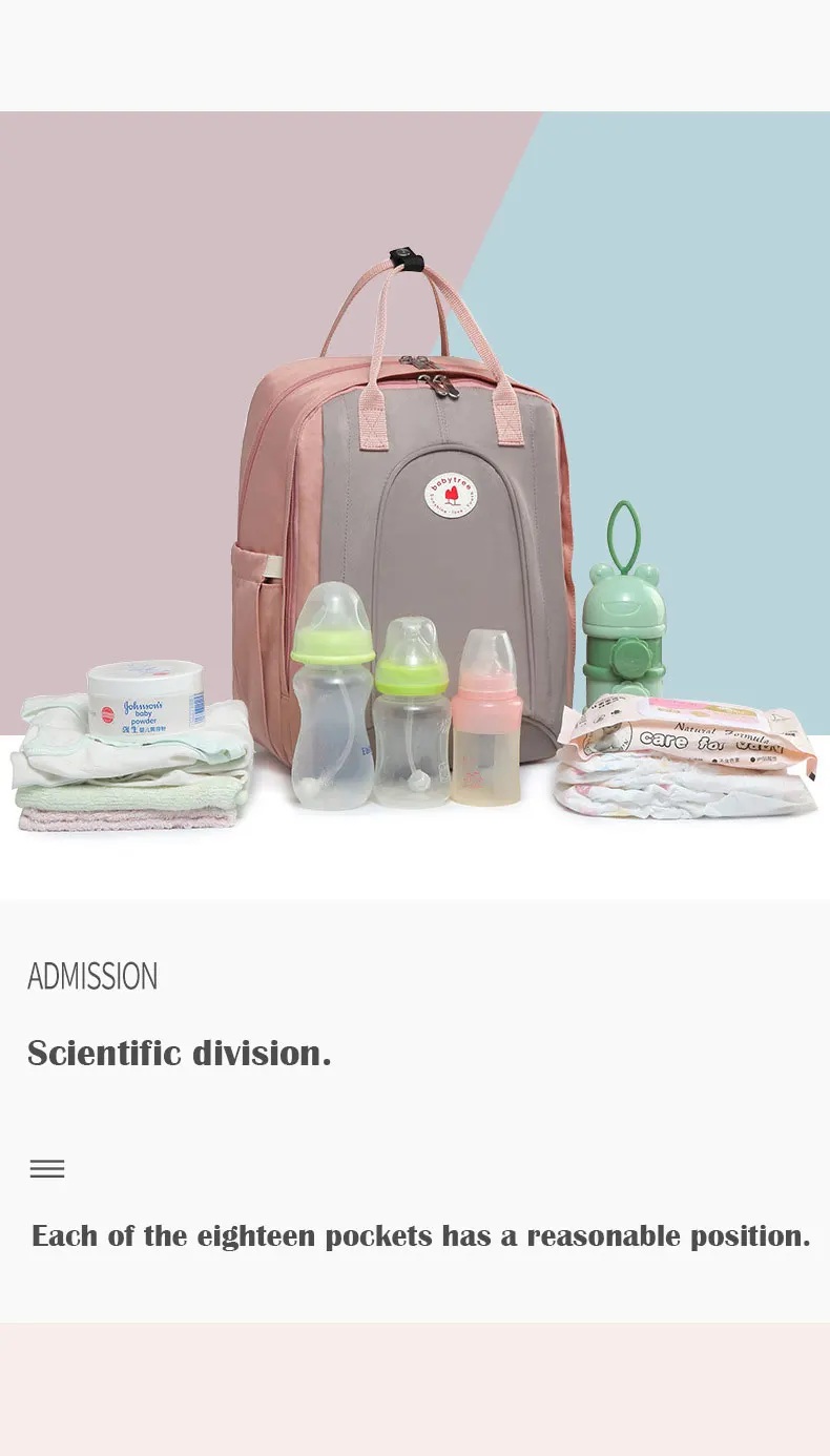 Новинка, модная многофункциональная сумка для мамы, двойной наплечный рюкзак для мамы, водонепроницаемая сумка для подгузников, дорожная детская сумка, Hanimom