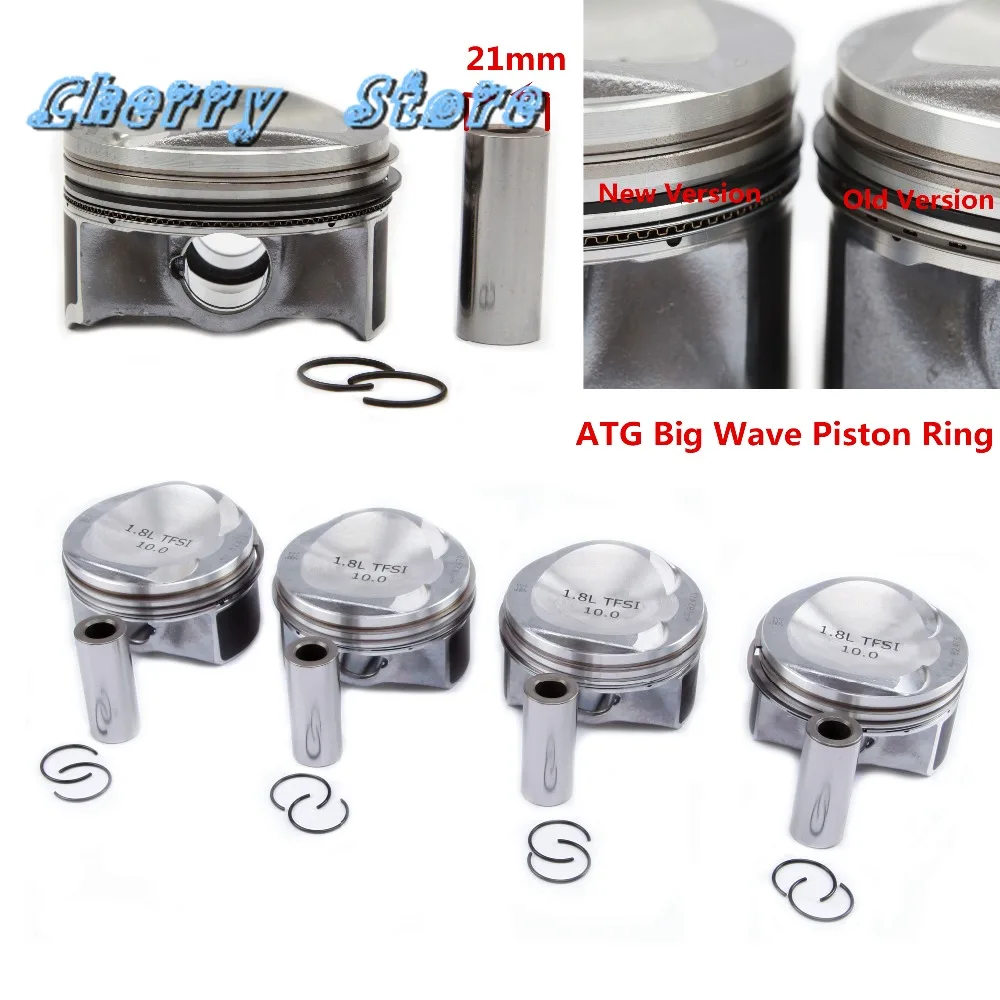 NEW 06H 107 065 BF ATG Upgrade Piston & Piston Ring Assembly Pin 21mm