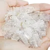 Lot de 1000 têtes de cristal RJ45, 8 cœurs 8P8C, terminal de câble, connecteur réseau Transparent modulaire plaqué or ► Photo 2/6
