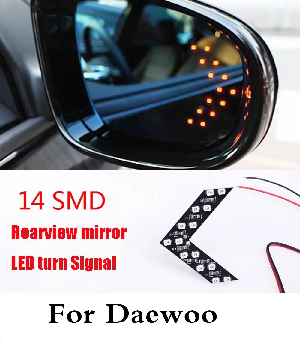 

New 2017 14 SMD Lamp Arrow Panel Car Rear View Mirror Turn Signal Light For Daewoo Evanda G2X Gentra Kalos Lacetti Lanos Magnus