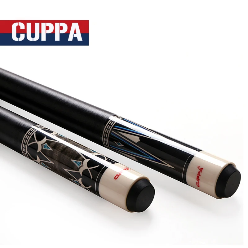 CUPPA Pool Cue Sticks with Case 12.75mm/11.75mm Tip Size Options 