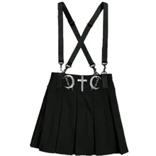 Новое поступление, модная черная юбка, готические юбки, женская панк плиссированная юбка, вышитая высокая талия, Мини Короткие юбки для женщин