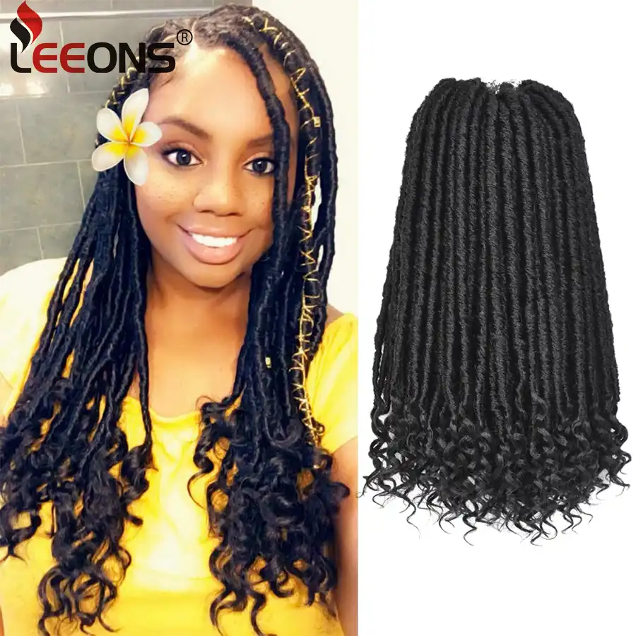 Leeons Kanekalon Hair Extensions Goddess Faux Locs Braids
