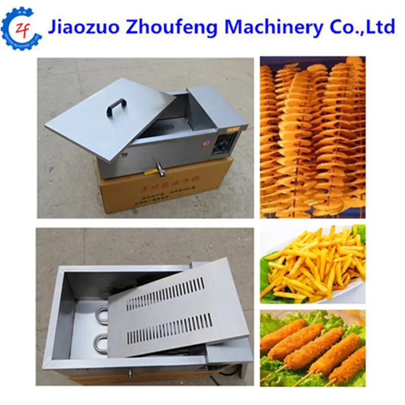 Stainless steel deep fryer 12L electric frying furnace french fries fried chicken machine   ZF