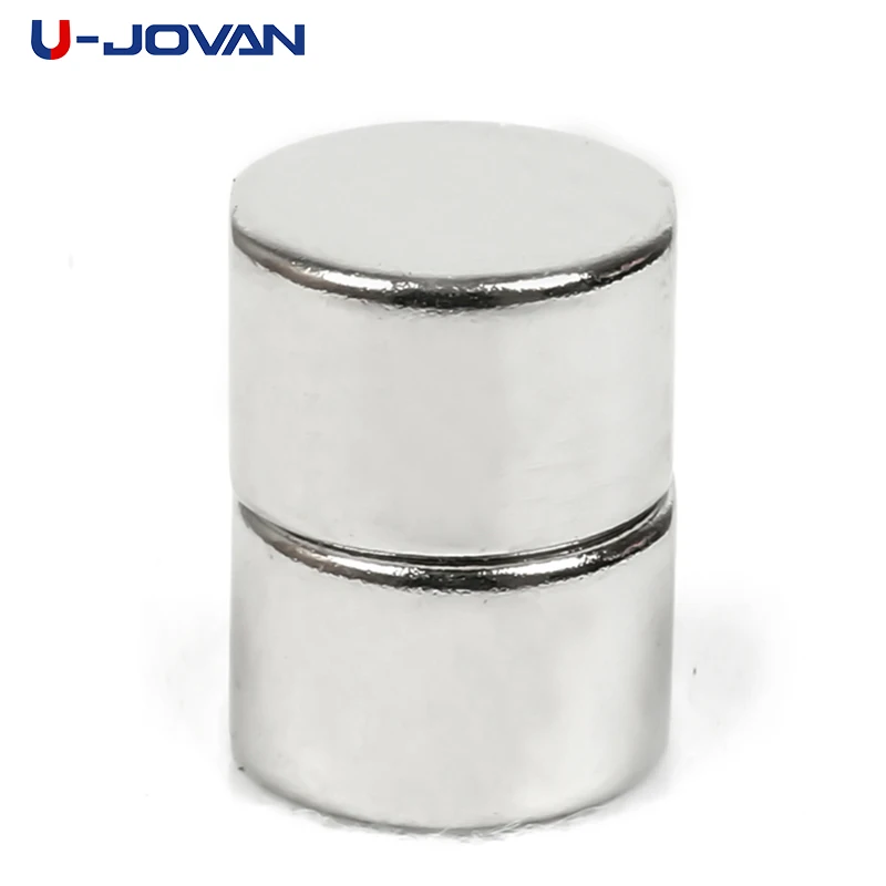 

U-JOVAN 2pcs Rare Earth Magnet 15mm x 10mm 15 * 10 N35 Small Round Super Strong Powerful Neodymium Magnet Fridge