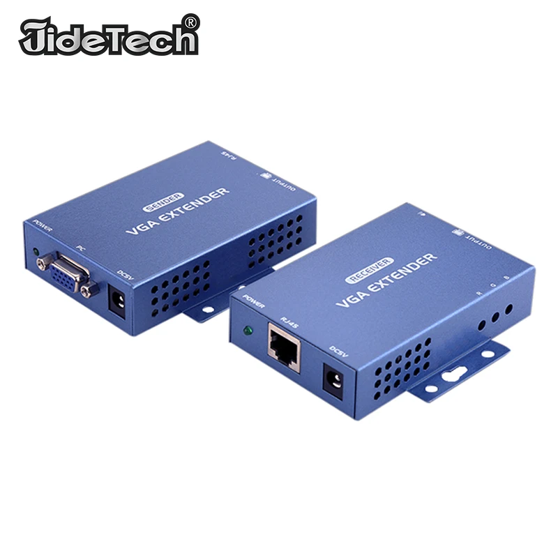 

VGA Video Extender with Audio over Single Cat5e Cat6 Ethernet Cable up to 150m Sender Receiver Cat 5e 6 For Projector Display TV