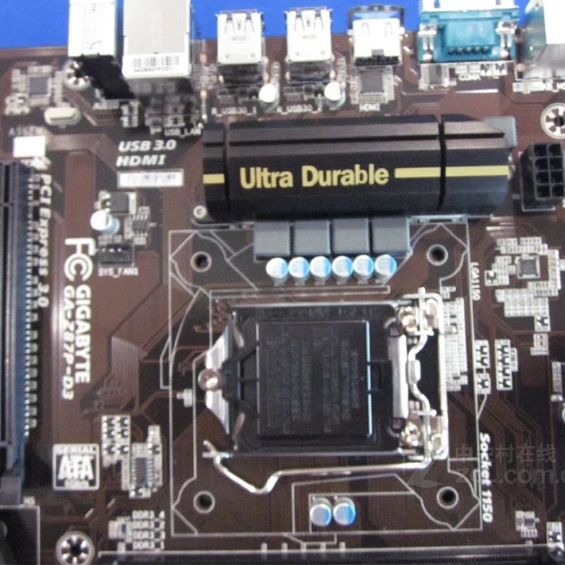 Gigabyte GA-Z87P-D3 материнская плата для Intel Z87 DDR3 USB3.0 32Гб SATA III LGA 1150 Z87P D3 плата настольная системная плата Б/у