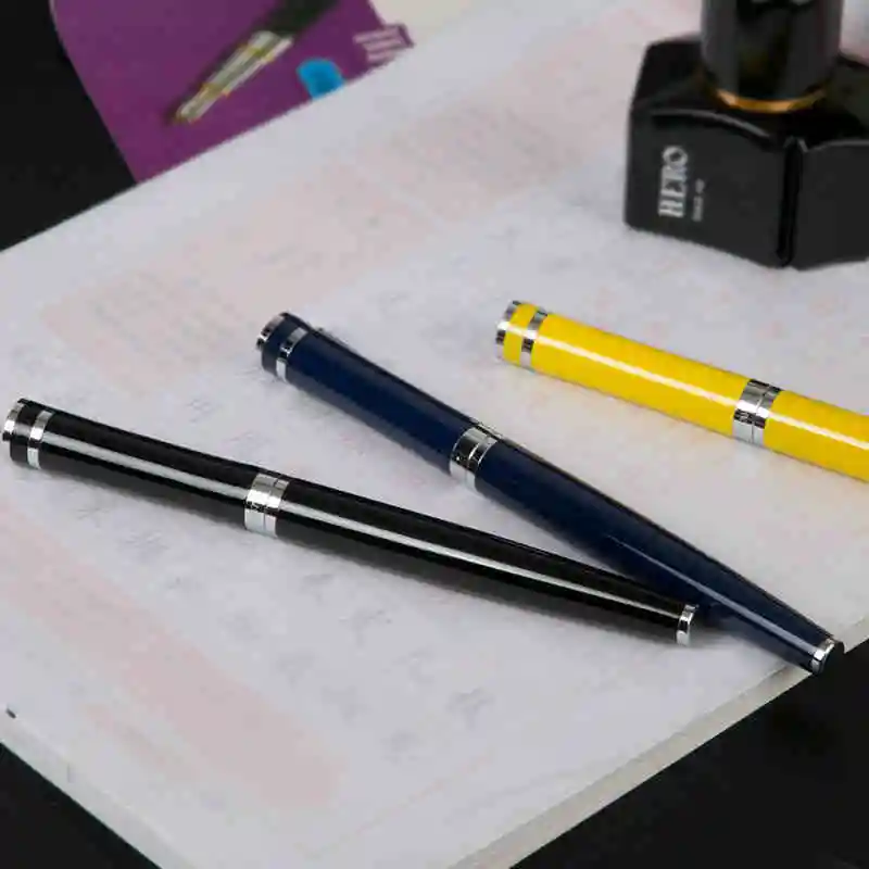 

Free Shipping 0.38mm Nib Hero 1067 Fountain Pen Arbitrary Angle Writing Practise Pens