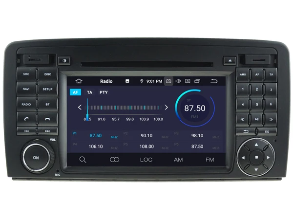 Sale Quad-Core Android 9.0 CAR DVD Player For BENZ R class W251/R280 R300 R320 R350 R500 car multimedia AUTO support DVR WIFI DAB OBD 1