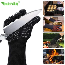 Термостойкие силиконовые перчатки для барбекю Приготовление на гриле выпечки печи перчатки барбекю гриль перчатки для кухни защита рук перчатки для барбекю инструмент