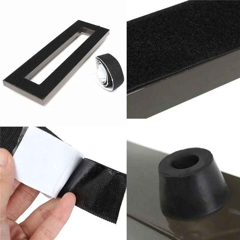New 40x13cm Alloy Electric Guitar Pedal Board Non-slip Setup Pedalboards+Tape with Adhesive Backing Guitar Parts & Accessories