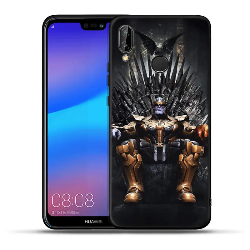 Чехол для huawei mate 20 10 P30 P20 P10 P9 P8 Lite Pro P Smart чехол Черная пантера Marvel Deadpool Thanos