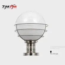 DL-0101 из нержавеющей стали стигма-лампа открытый водостойкий Классический круглый шар лампа-столб вилла светильники для ворот диаметр 200 мм