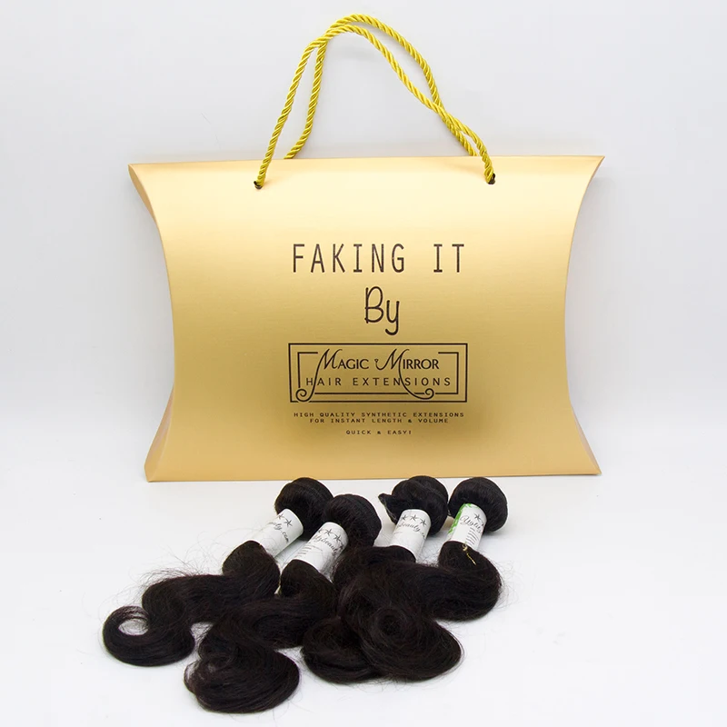Hair Packaging Box Customizable Logo Paper Box Usable Hair Bundle