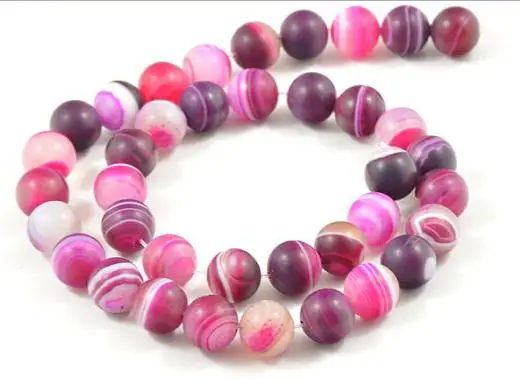 Unique Pearls jewellery Store Purple Peach Agate 10mm Gemstone Beads one Full Strand 15'' LC3-312 | Украшения и