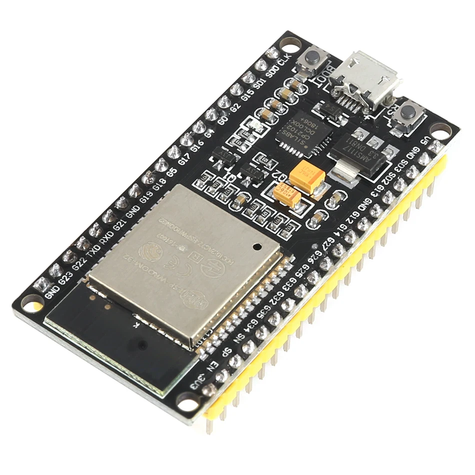

ESP-32 ESP-32S Wireless WiFi Bluetooth Development Board 2.4GHz Micro USB CP2102 Dual Core Module ESP32 With Pins Beyond ESP8266
