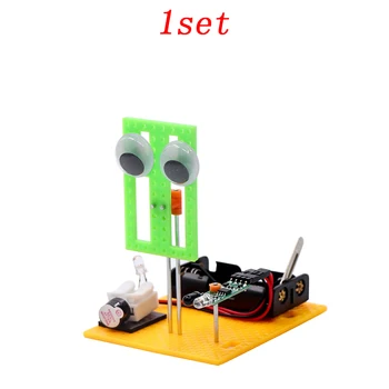 

1set Children Kids Science Educational DIY Object Sensor Alarm System Robot for Student Handmade Toys Model Material Parts