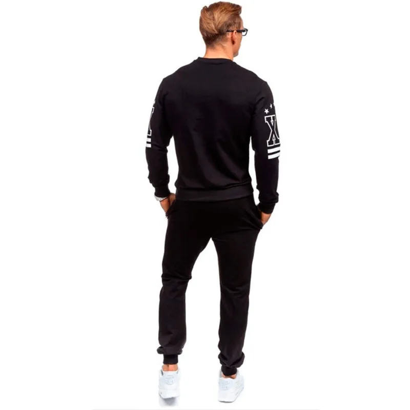 3xl Mens Matching Set Two Piece Set Men Sweatsuit Casual Sportswear Hoodies Sweatshirt + Pants Sets Letter Printed Tracksuit