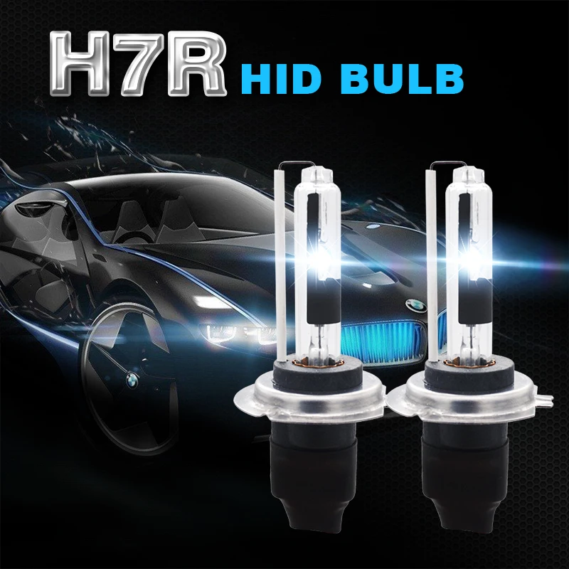 2020 1 пара Высокое качество 55W H7R HID лампа ментальная база 4300K 5000K 6000K 8000K супер яркий H7
