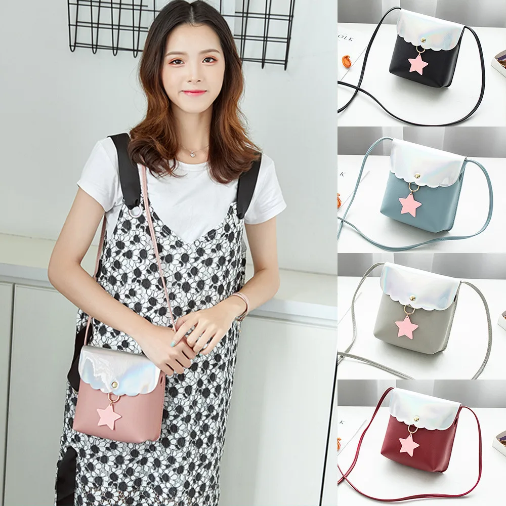 

sac femme New Mobile Phone Bag Fashion Female Mini Shoulder Bags Star Design Soft Phone Bag Women Small Messenger Bags