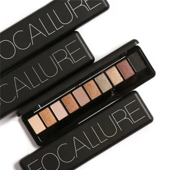 Focallure Ten Colors Eye Shadow Makeup Shimmer Matte Eyeshadow Earth Color Eyeshadow Palette Cosmetic Makeup Nude Eye Shadow