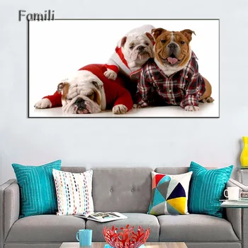 

Canvas Painting Wall Pictures for Kids Room Modular Wall Paintings Dog Home Decor Posters and Prints Dog Art