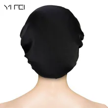 YIFEI женская вязаная шапка Модные наборы кепок Новинка шелк тутового шелкопряда Ночная шапка для укладки волос чистый шелк колпак для сна