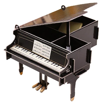 

DIY Pen Holder Pens stand Pencil Holders for Desk Large Office Accessories Supplies Stationery (Black piano)14x18x10cm