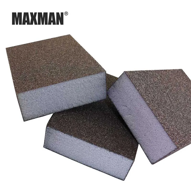 MAXMAN Sponge sand block Woodworking polishing Elastic grinding block High-density sponge block Emery sponge sandpaper Abrasive