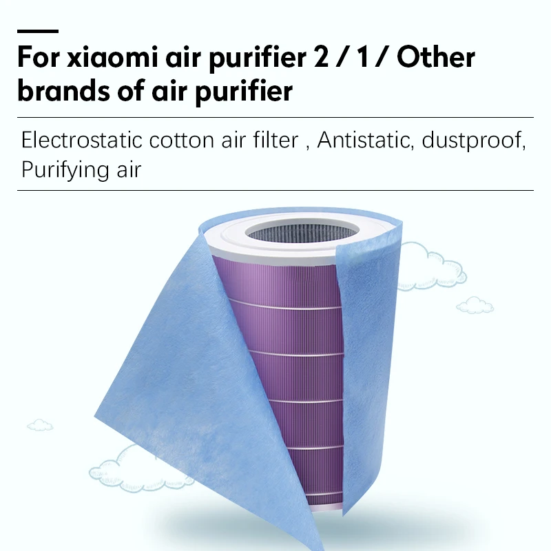 Kimberly 10 шт. электростатический хлопок очиститель воздуха фильтр для Xiaomi Mi воздушный фильтр Универсальный hepa фильтр против пыли PM2.5