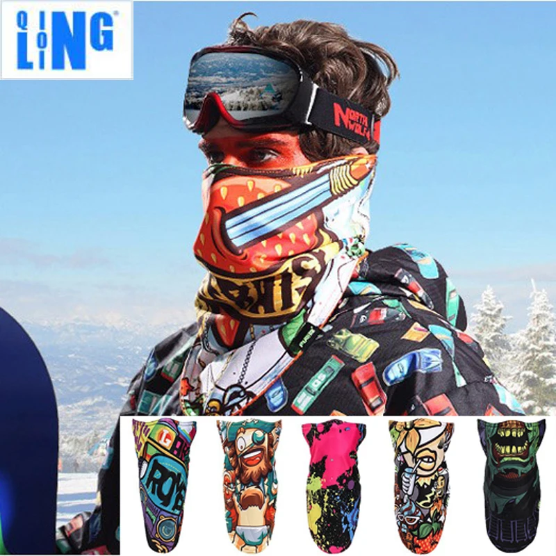 

Thermal Winter Ski Snowboard Face Mask Windproof Men Women Fleece Cycling Half Face Mask Bike Bicycle Sport Scarf
