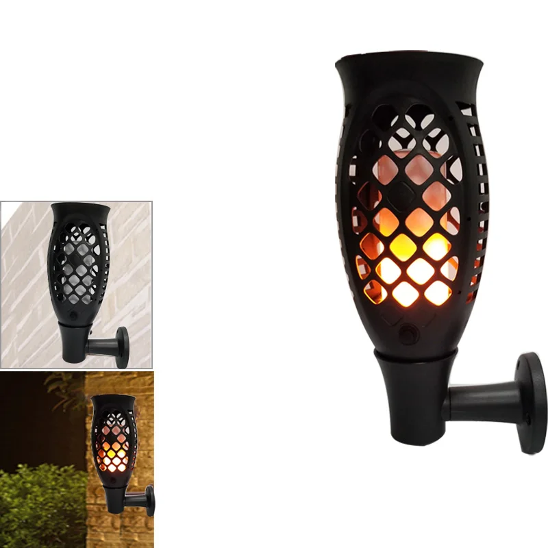 

LED Solar Lamp Flame Flickering Lawn Lamps Vase Landscape Lighting Waterproof Torch Light Yard Path Lights For Outdoor Garden
