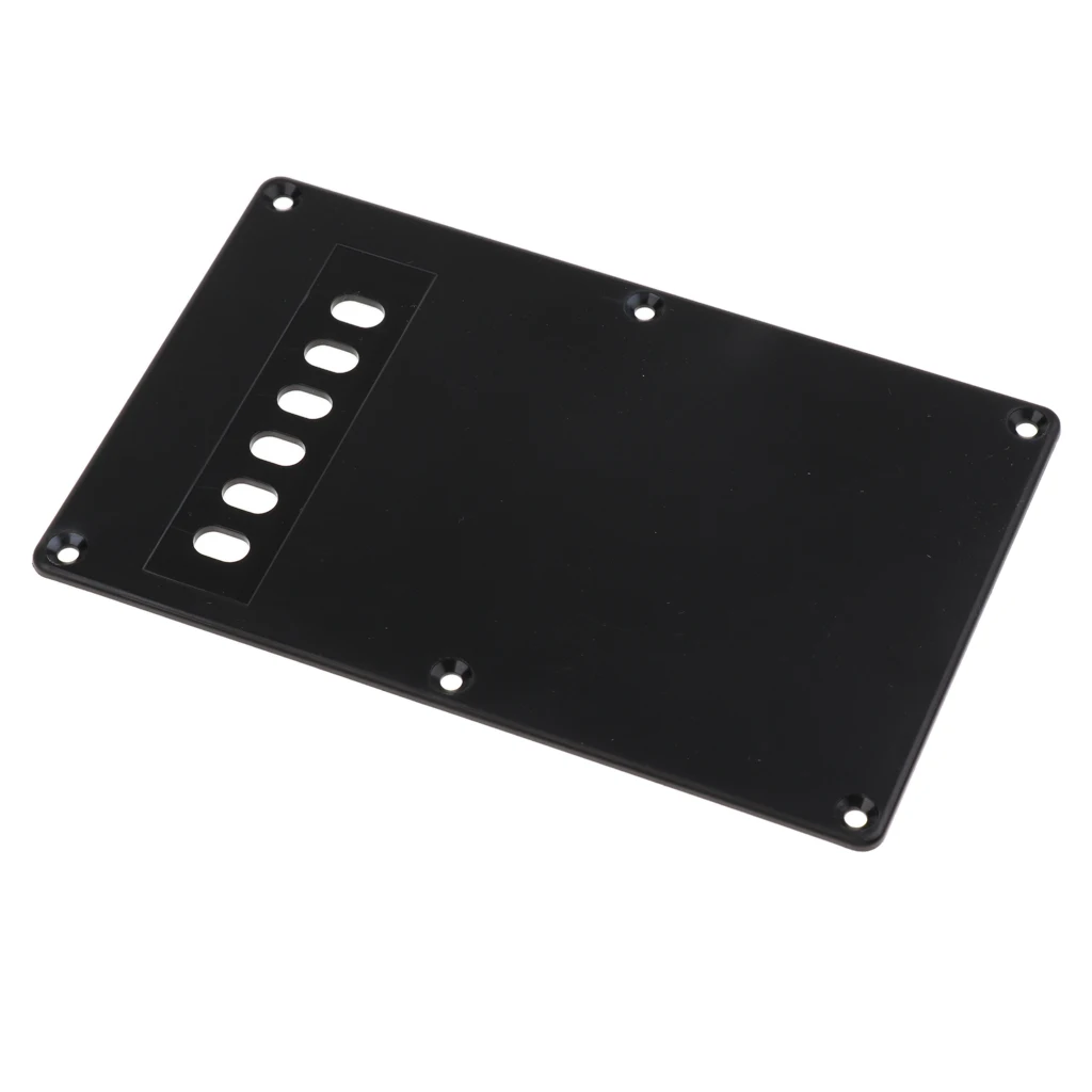 6 Hole Guitar Tremolo Cavity Back Cover Backplate + Neck Plate + 50pcs Pickup Mounting Screws Set