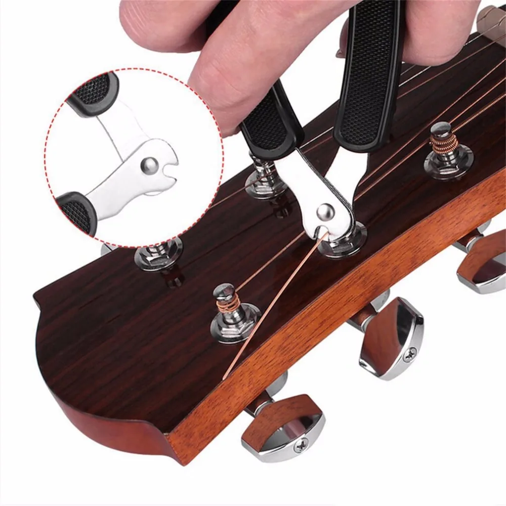

3 in 1 Guitar Peg String Winder + String Pin Puller + String Cutter Guitar Tool Set Multifunction Guitar Accessories