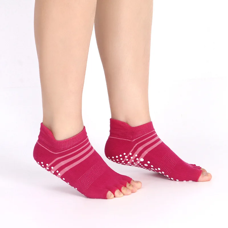 

New Yoga socks wholesale dispensing non-slip comfort cotton sock yoga socks toe open toe female five-finger socks manufacturers