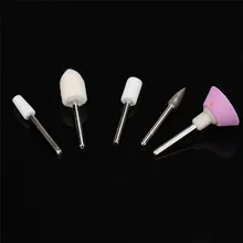 1 Набор 5 бит для ногтей Электрический сверла буферный Маникюр Педикюр инструмент для ухода за ногтями