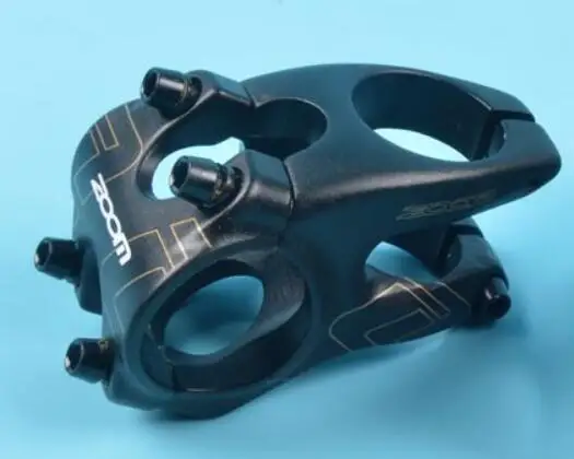 ZOOM Stem-12 12 градусов велосипед 31,8*40 мм 3D Полые Короткие Стволовые горные BMX горный велосипед DH FR AM MTB внедорожный велосипед - Цвет: Black