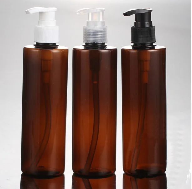 Download 30PCS/LOT,250ML PET Lotion Pump Bottle,Amber Plastic ... Yellowimages Mockups