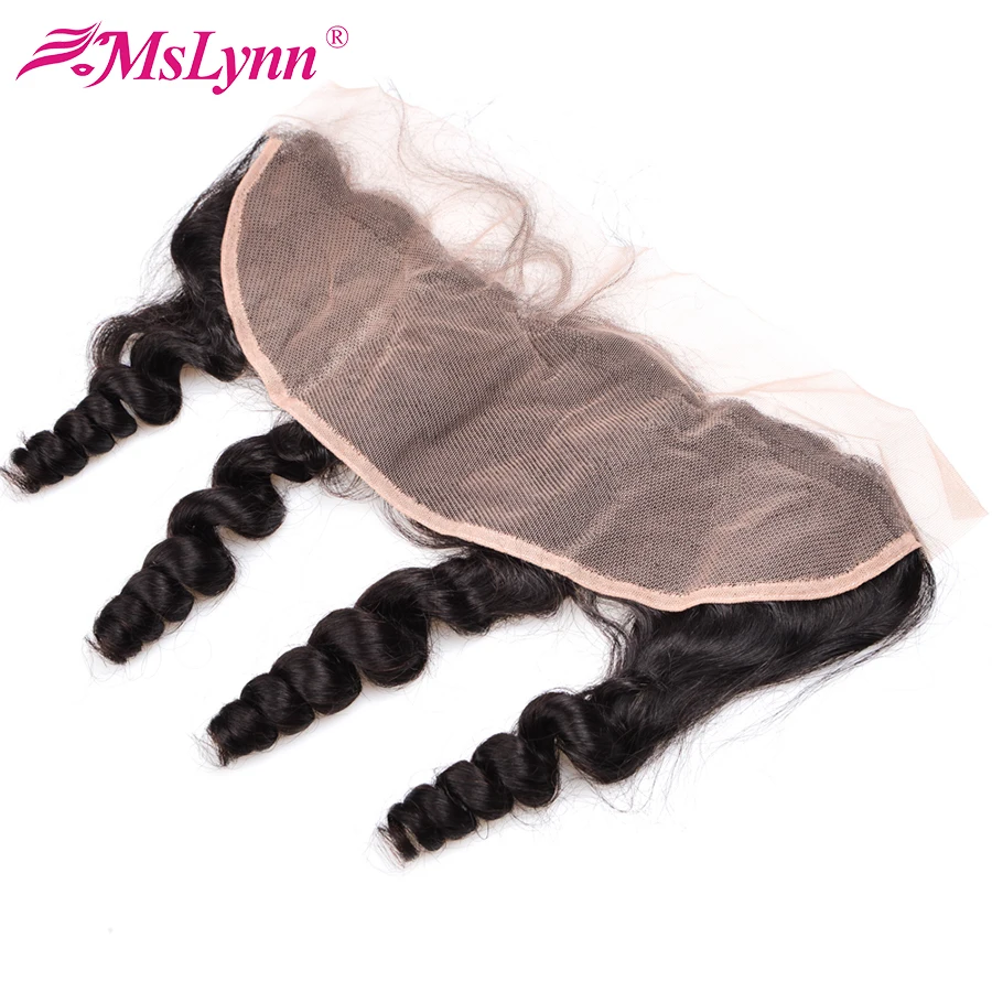 altBrazilian Hair Weave Bundles With Closure Pre Plucked Human Hair Loose Wave Bundles With Frontal Closure Remy Hair Mslynn Hair