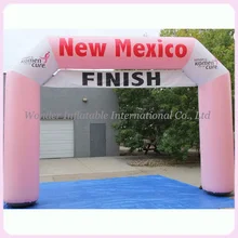 На заказ бесплатный логотип реклама 26' надувная линия финиша Арка для спорта Бег гонка