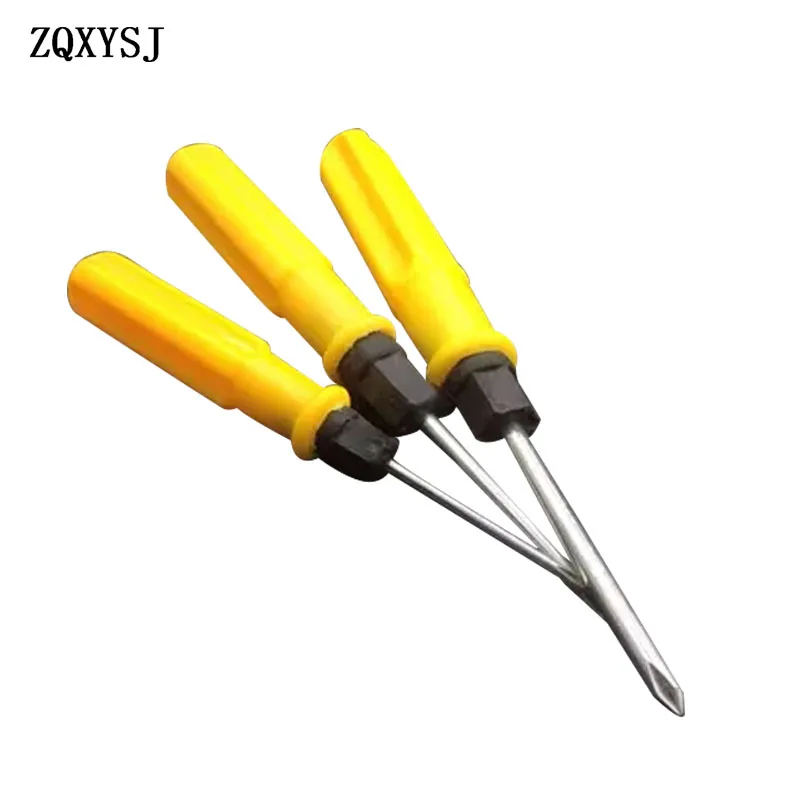 

Screwdriver yellow handle dual-use screwdriver large medium medium small one Phillips screwdriver Driver Repair tools