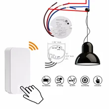 QIACHIP 433Mhz Wireless Remote Control Switch AC 110V 220V 1CH Relay Receiver Module & RF Remote Controls Self-powered switch QIACHIP 433Mhz Wireless Remote Control Switch AC 110V 220V 1CH Relay Receiver Module & RF Remote Controls Self-powered switch