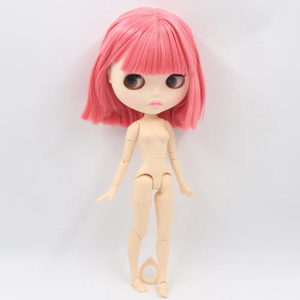ICY Nude Blyth кукла для серии No. BL2476 шарнир тело розовые волосы резные губы матовое