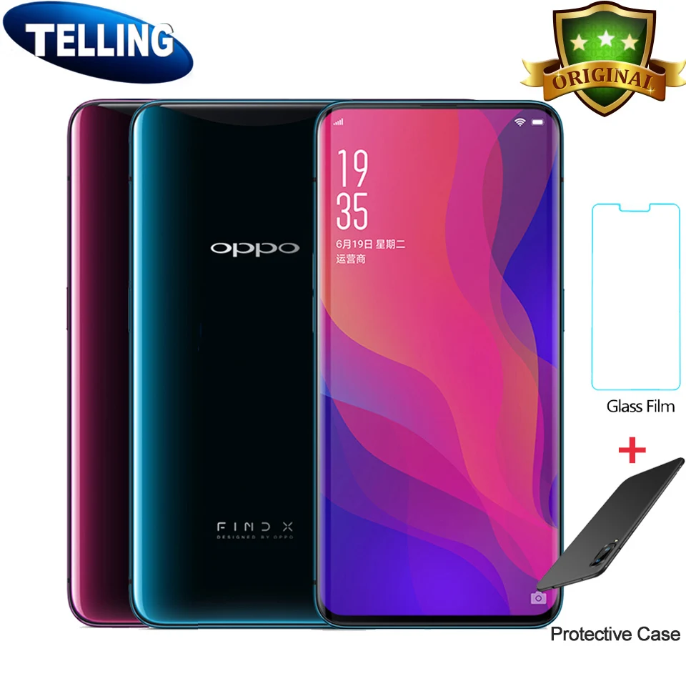 In Stock Global Rom OPPO Find X Mobile Phone Snapdragon 845 Octa Core 8+128G Dual Curvy Face Recognize Suppressible 3D Camera | Мобильные